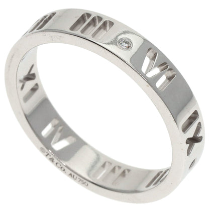 TIFFANY&Co. Pierced Atlas 4P Diamond Ring K18 White Gold Ladies [Used]