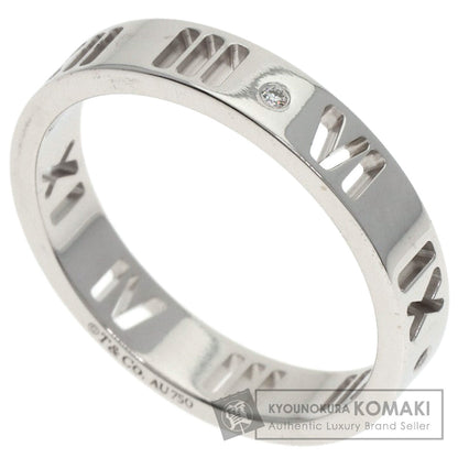 TIFFANY&Co. Pierced Atlas 4P Diamond Ring K18 White Gold Ladies [Used]