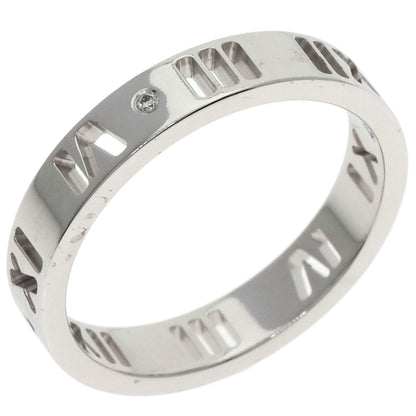 TIFFANY&Co. Pierced Atlas 4P Diamond Ring K18 White Gold Ladies [Used]