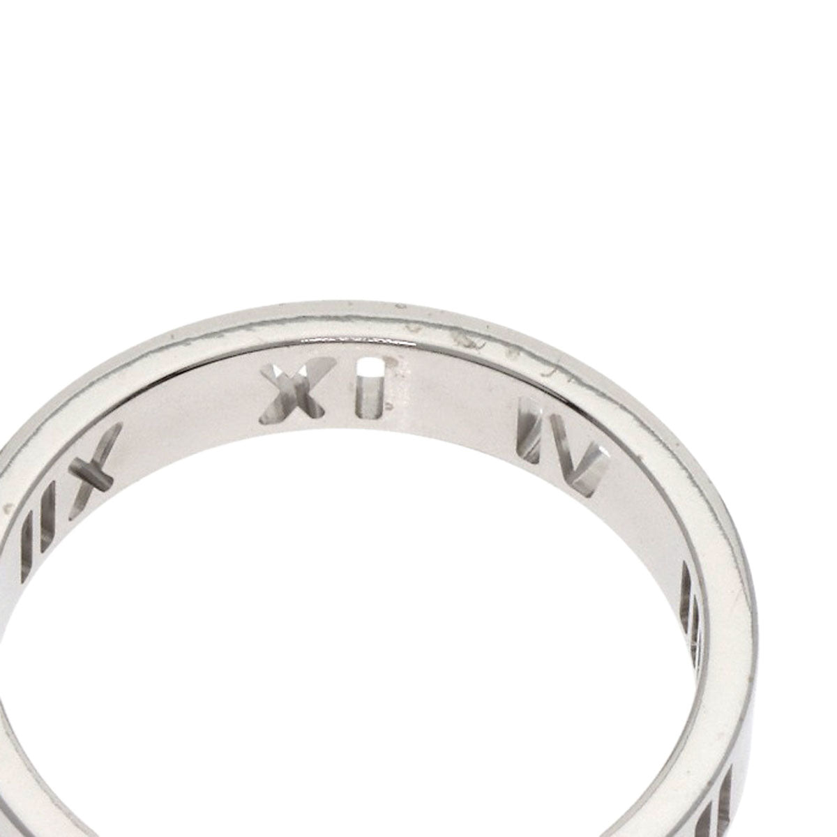 TIFFANY&Co. Pierced Atlas 4P Diamond Ring K18 White Gold Ladies [Used]