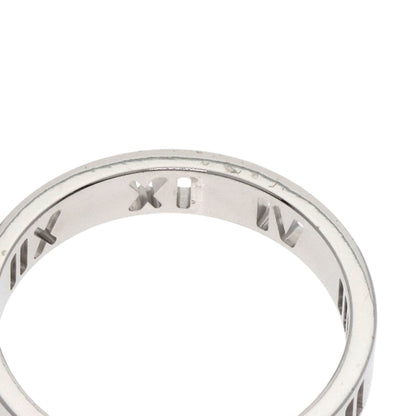 TIFFANY&Co. Pierced Atlas 4P Diamond Ring K18 White Gold Ladies [Used]