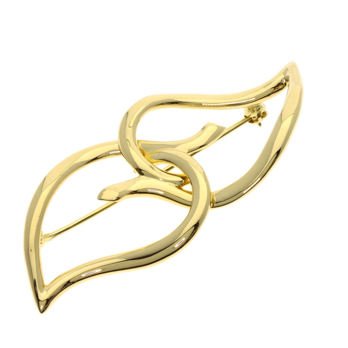 TIFFANY&Co. Leaf Brooch K18 Yellow Gold Ladies [Used]