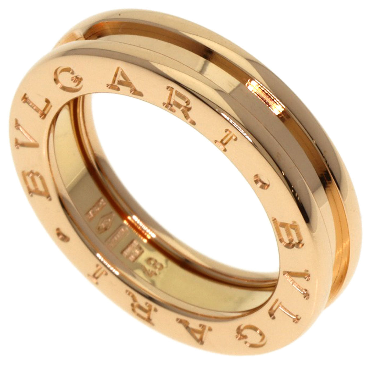 BVLGARI B.zero1 1 band #48 Ring K18 Pink Gold Ladies [Used]