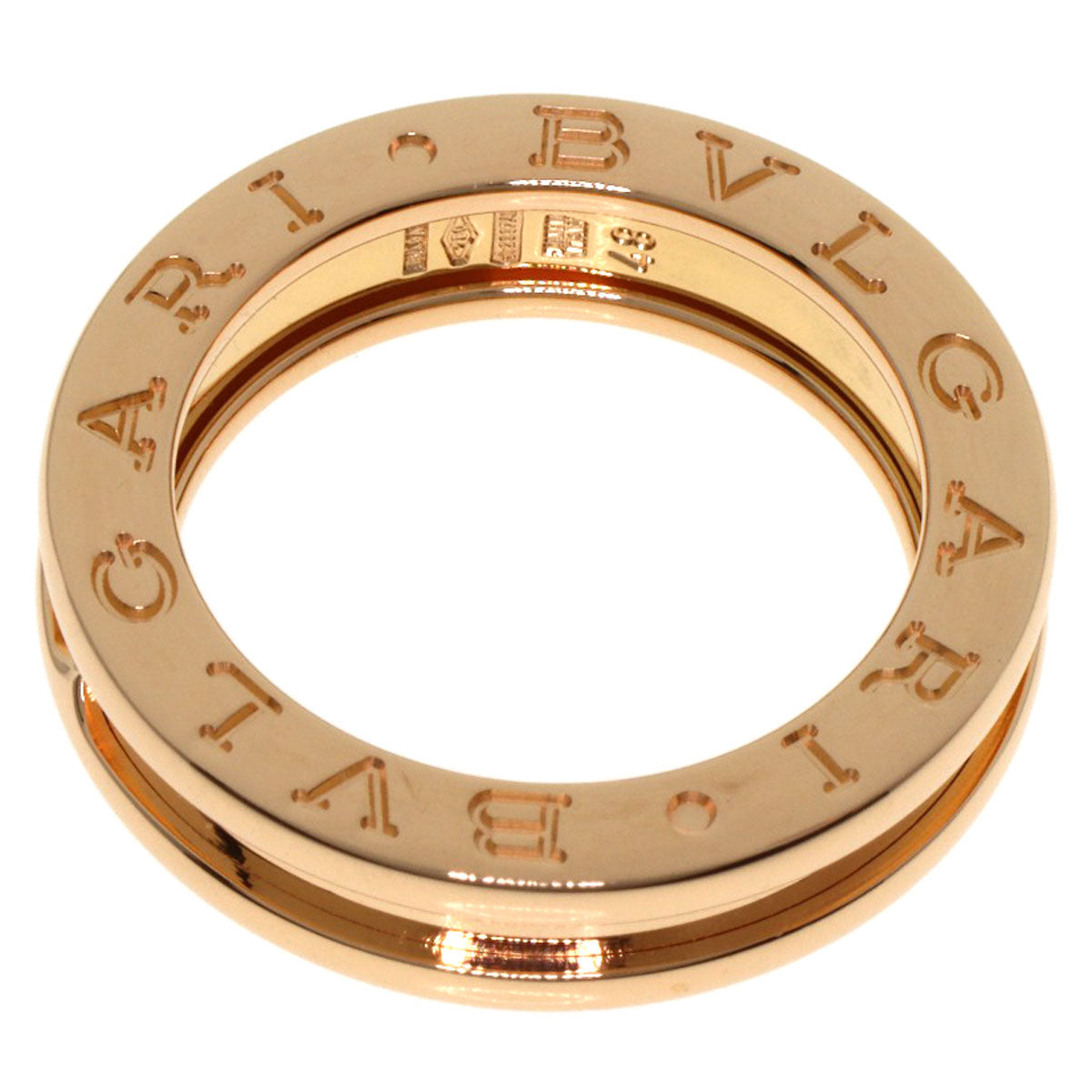BVLGARI B.zero1 1 band #48 Ring K18 Pink Gold Ladies [Used]