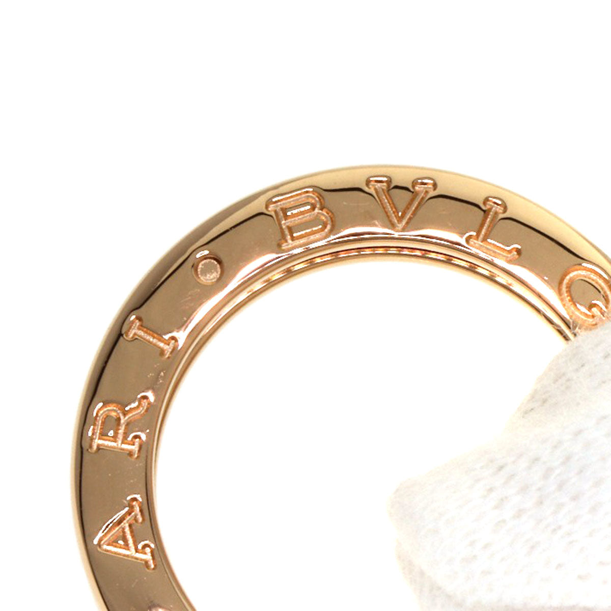 BVLGARI B.zero1 1 band #48 Ring K18 Pink Gold Ladies [Used]