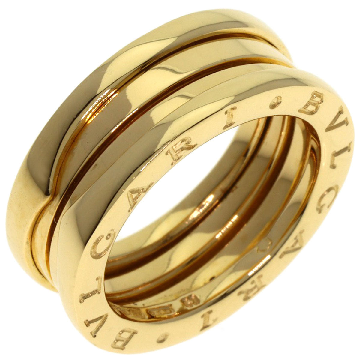 BVLGARI B.zero1 2 band #53 Ring K18 Yellow Gold Ladies [Used]