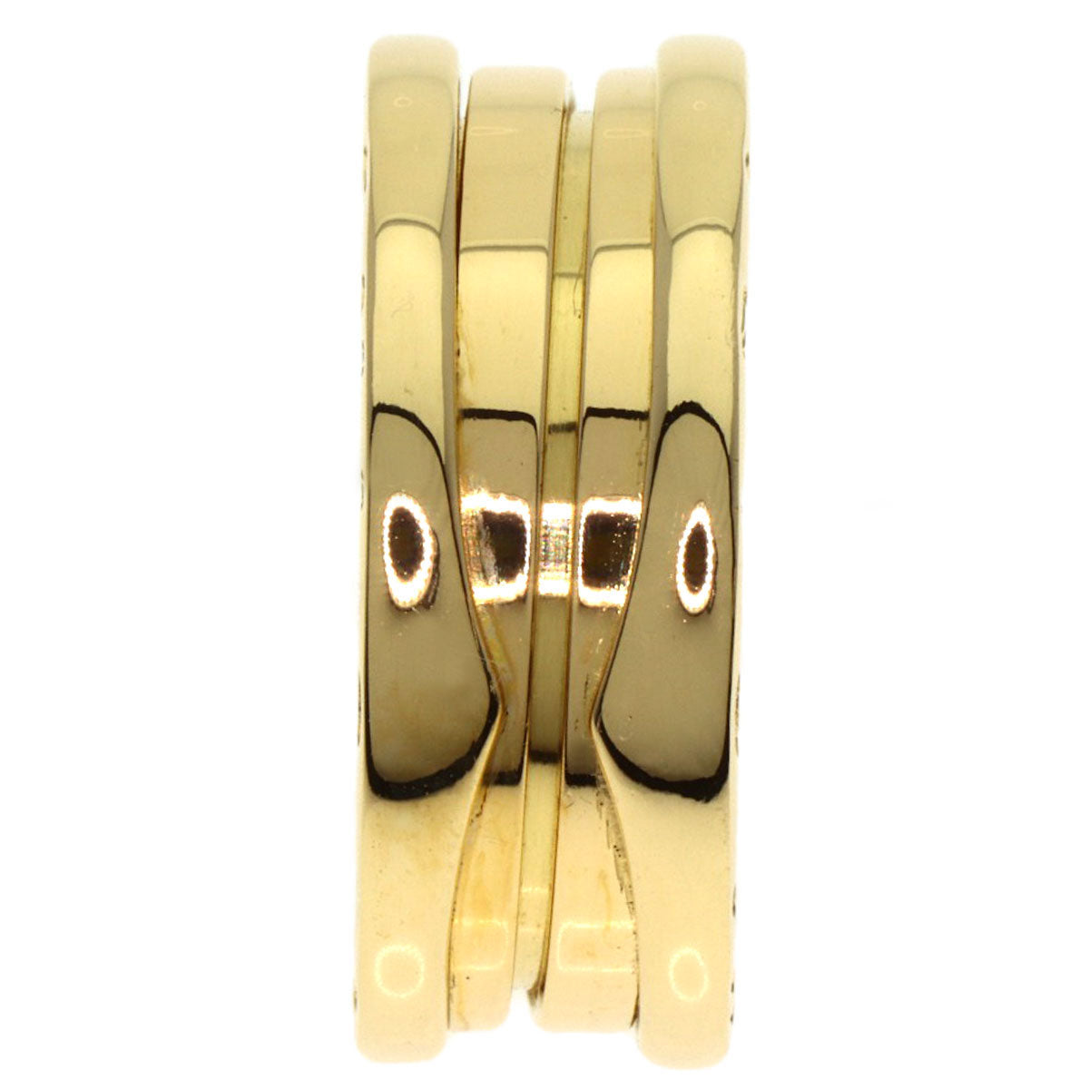 BVLGARI B.zero1 2 band #53 Ring K18 Yellow Gold Ladies [Used]