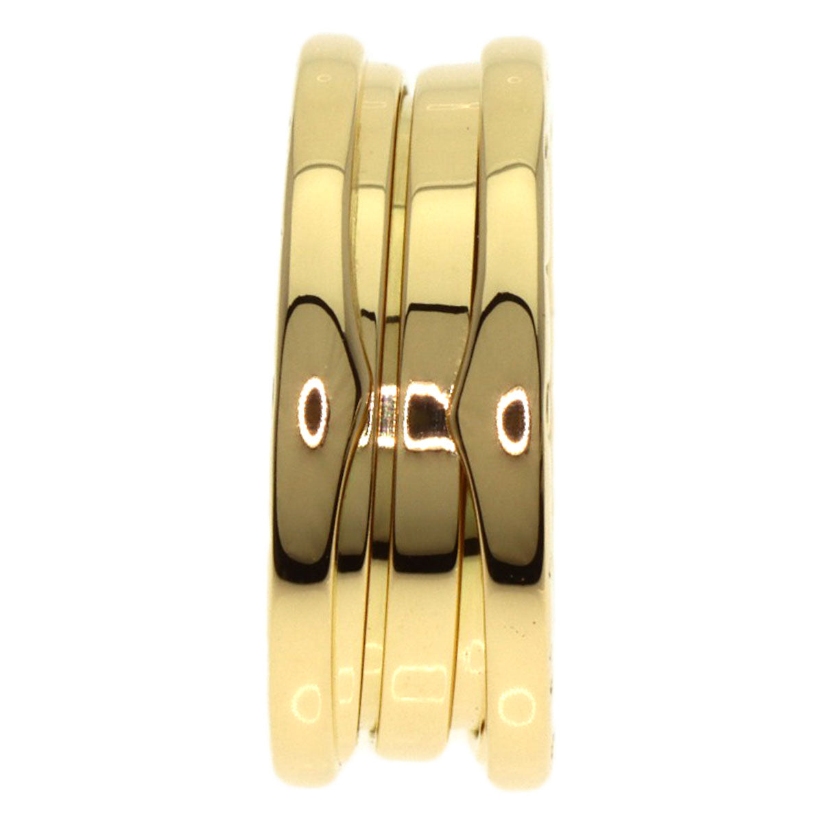 BVLGARI B.zero1 2 band #52 Ring K18 Yellow Gold Ladies [Used]