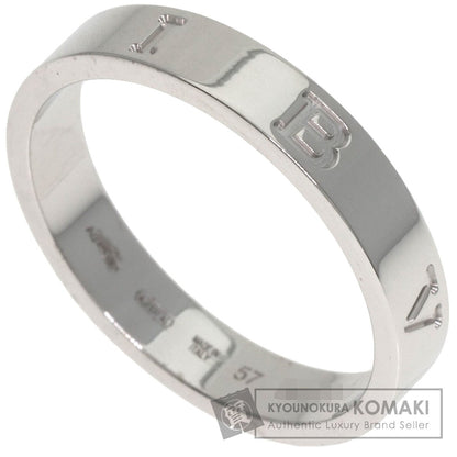 BVLGARI B-zero1 Essential Band Ring #57 Ring K18 White Gold Ladies [Used]