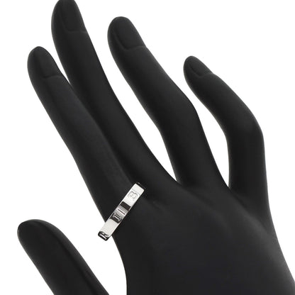 BVLGARI B-zero1 Essential Band Ring #57 Ring K18 White Gold Ladies [Used]