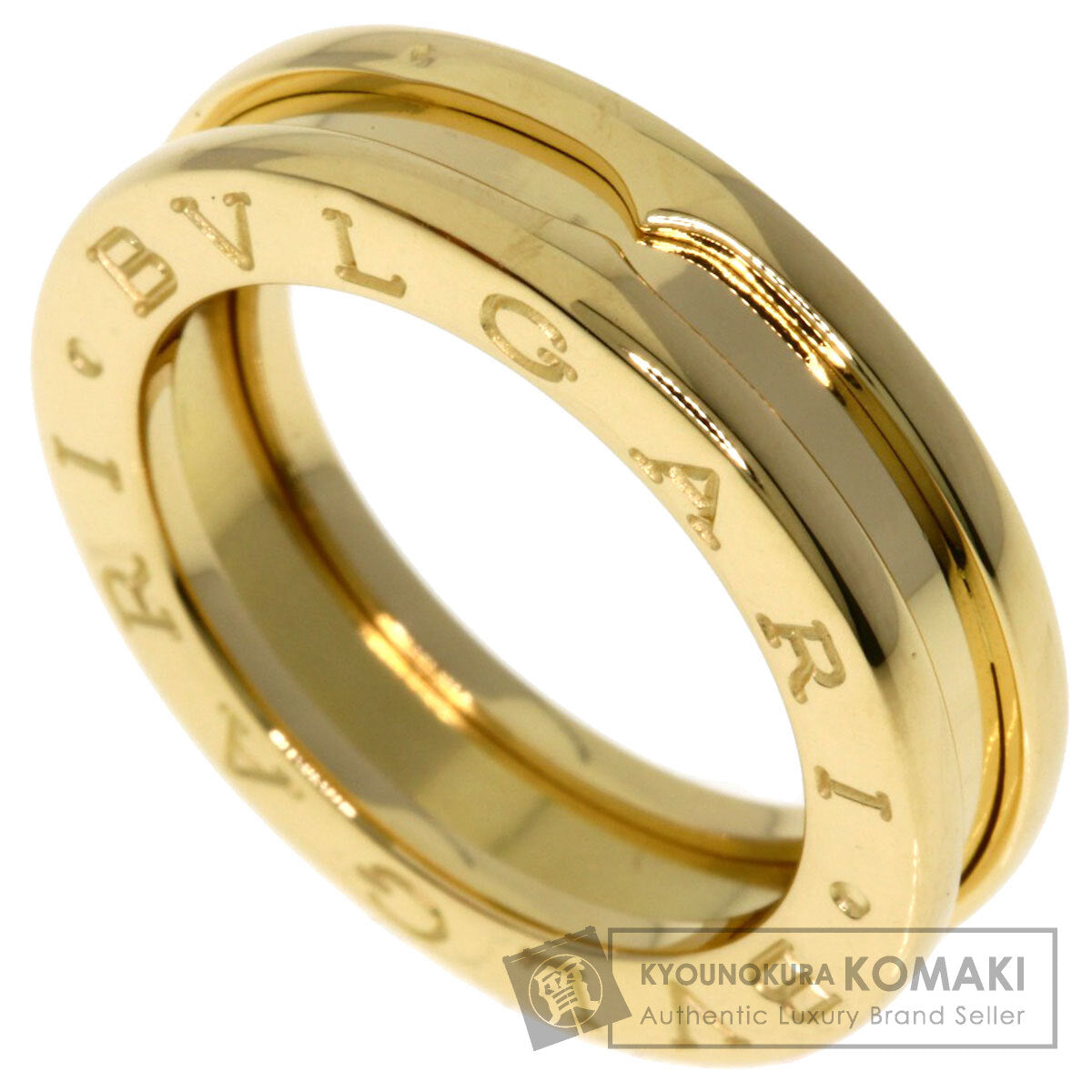 BVLGARI B.zero1 1 Band #47 Ring K18 Yellow Gold Ladies [Used]