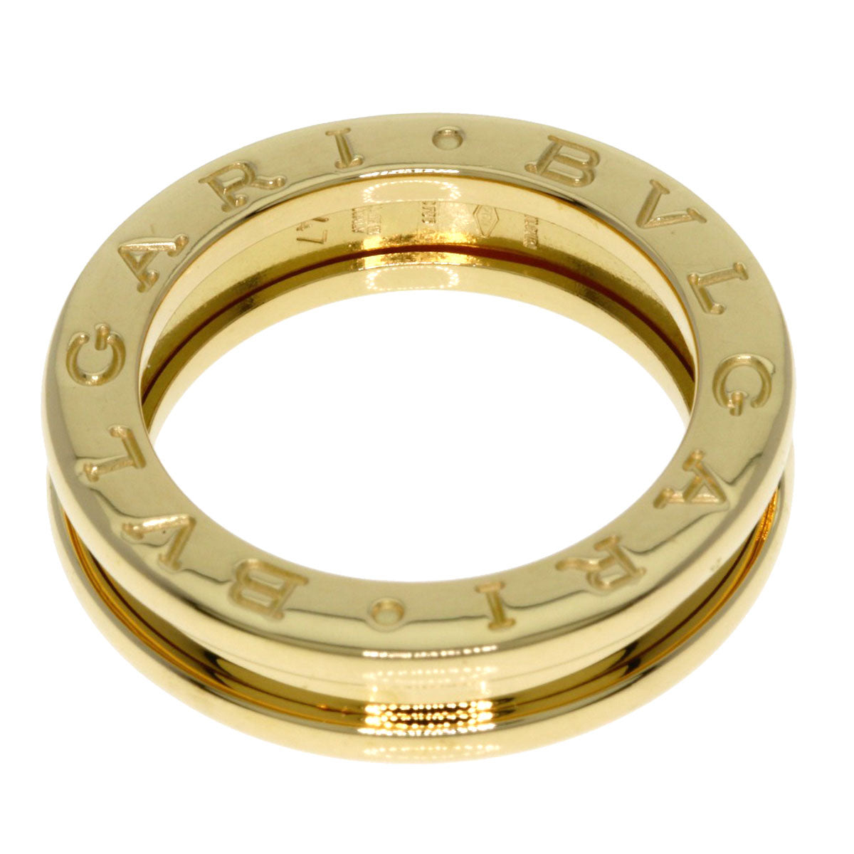 BVLGARI B.zero1 1 Band #47 Ring K18 Yellow Gold Ladies [Used]