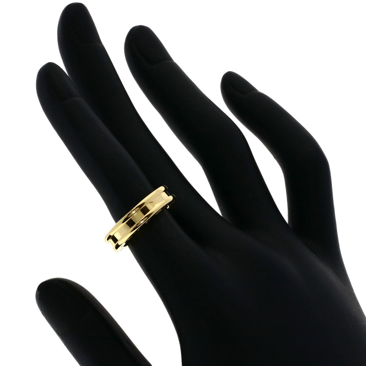 BVLGARI B.zero1 1 Band #47 Ring K18 Yellow Gold Ladies [Used]