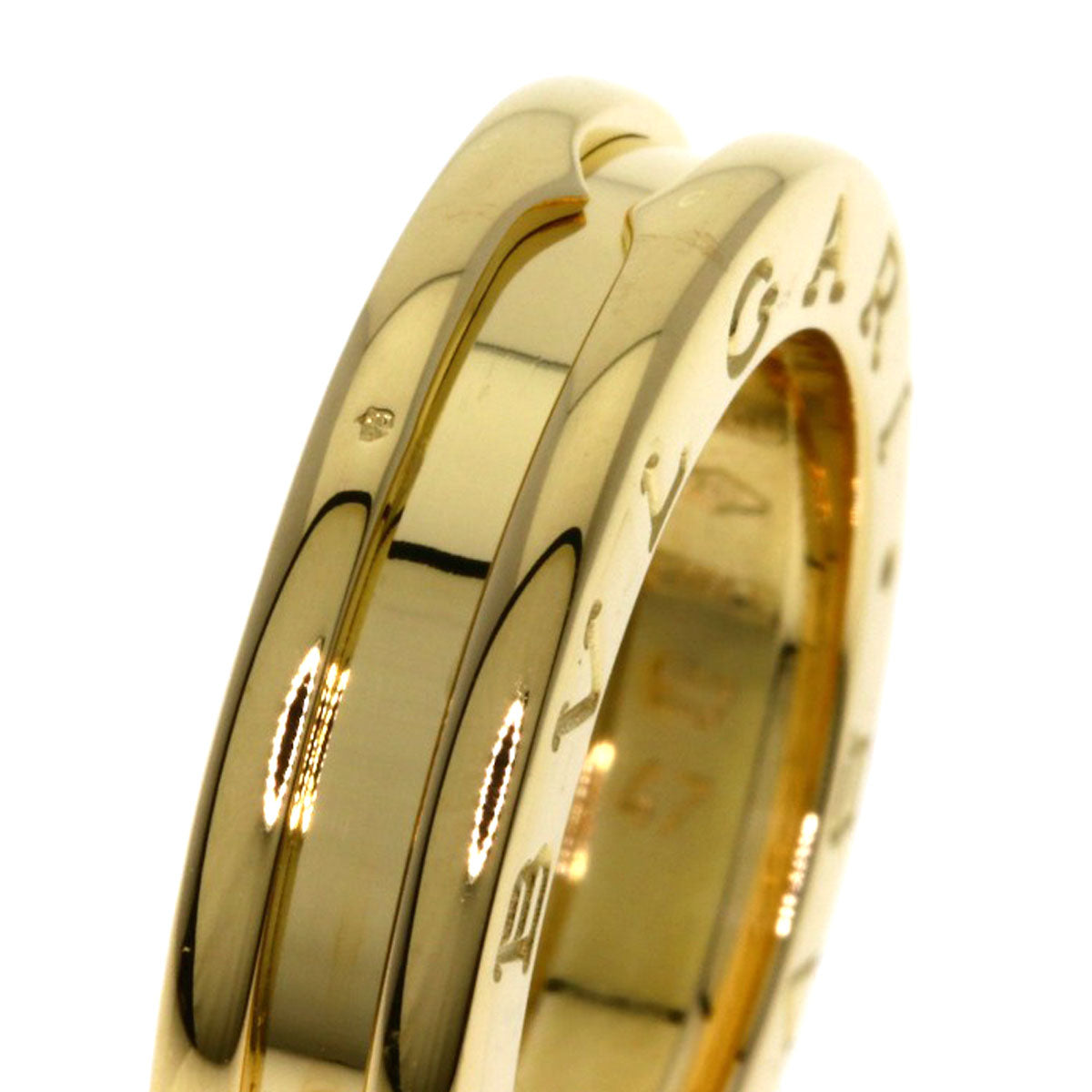 BVLGARI B.zero1 1 Band #47 Ring K18 Yellow Gold Ladies [Used]