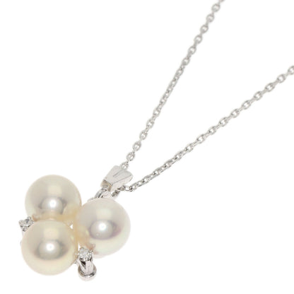 MIKIMOTO Pearl Pearl Necklace K14 White Gold Ladies [Used]