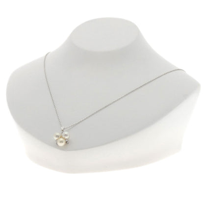 MIKIMOTO Pearl Pearl Necklace K14 White Gold Ladies [Used]