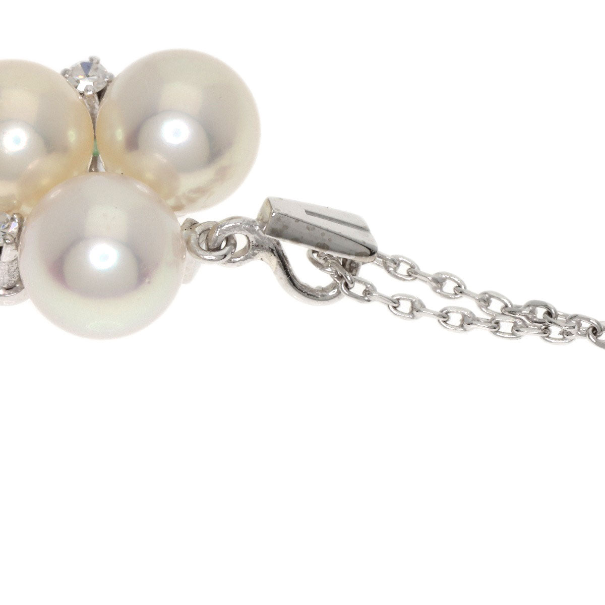 MIKIMOTO Pearl Pearl Necklace K14 White Gold Ladies [Used]