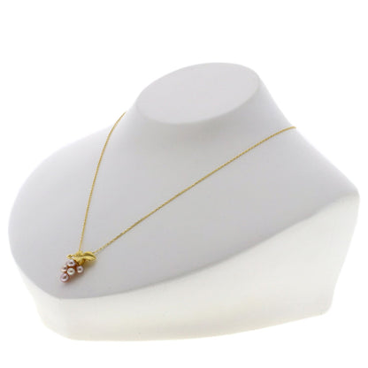 MIKIMOTO Baby Pearl Grape Motif Necklace K18 Yellow Gold Ladies [Used]