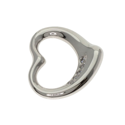 TIFFANY&Co. Open Heart Diamond Pendant top Platinum PT950 Ladies [Used]