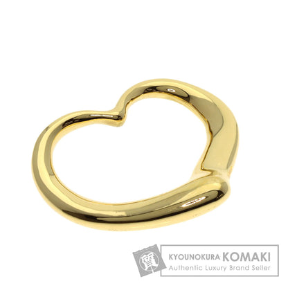 TIFFANY&Co. Open Heart Large TOP Pendant top K18 Yellow Gold Ladies [Used]