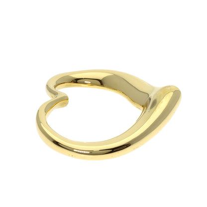 TIFFANY&Co. Open Heart Large TOP Pendant top K18 Yellow Gold Ladies [Used]