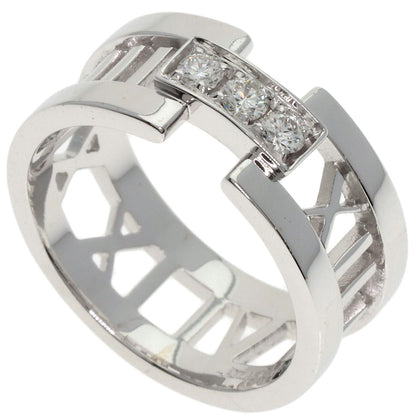TIFFANY&Co. Atlas Open Diamond Ring K18 White Gold Ladies [Used]