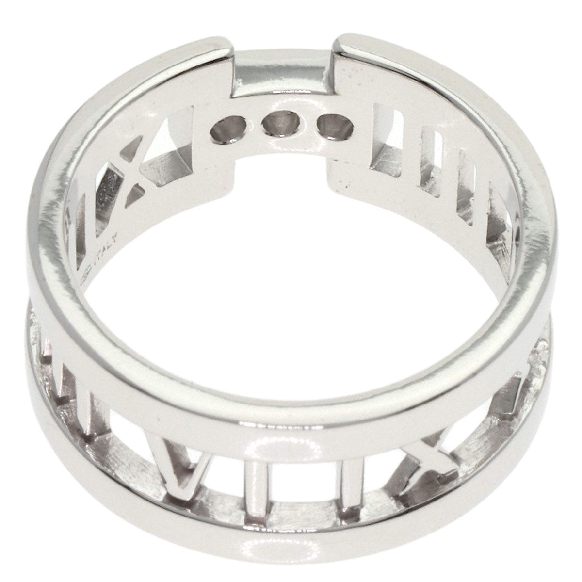 TIFFANY&Co. Atlas Open Diamond Ring K18 White Gold Ladies [Used]