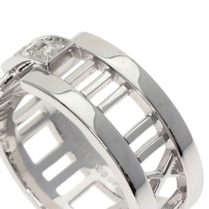 TIFFANY&Co. Atlas Open Diamond Ring K18 White Gold Ladies [Used]