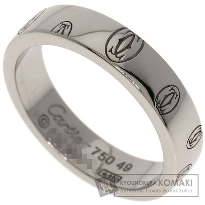 CARTIER Happy Birthday #49 Ring K18 White Gold Ladies [Used]