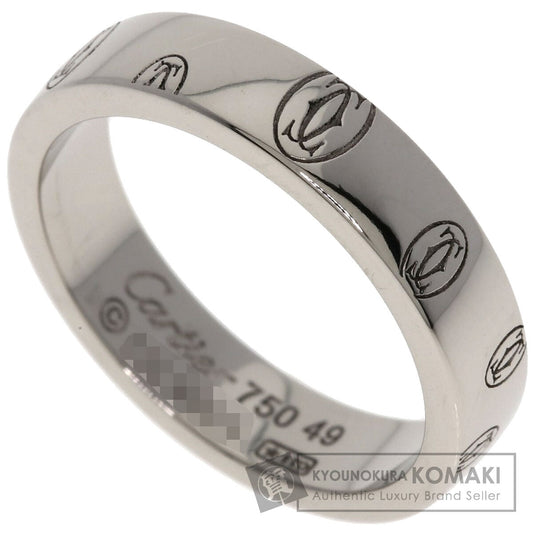 CARTIER Happy Birthday #49 Ring K18 White Gold Ladies [Used]