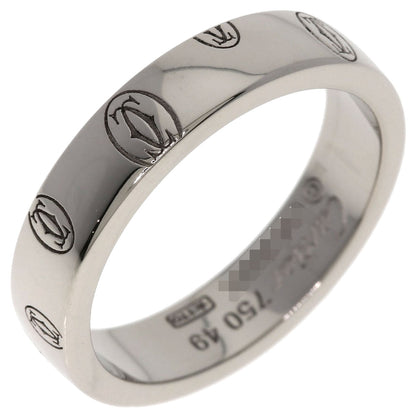CARTIER Happy Birthday #49 Ring K18 White Gold Ladies [Used]