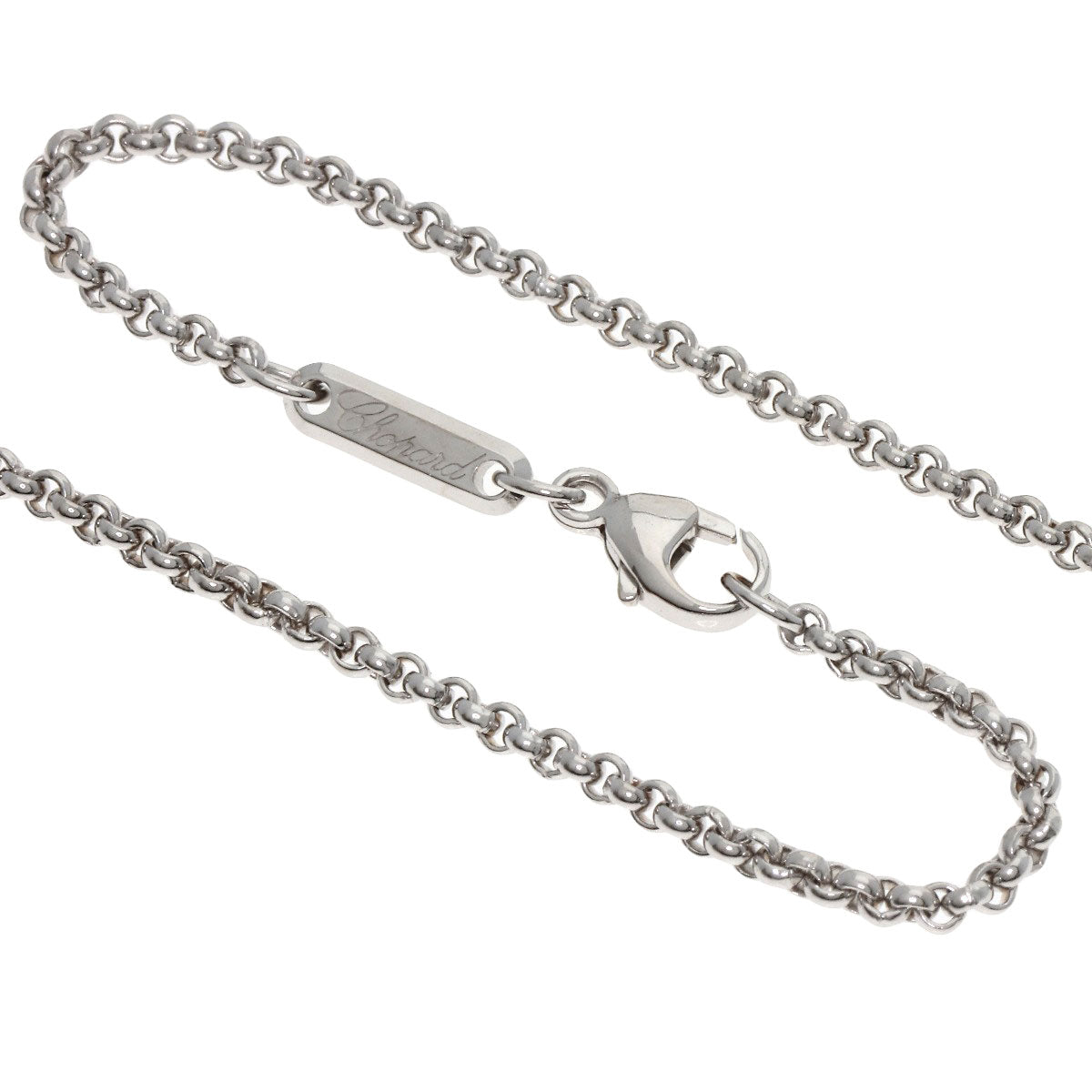 Chopard Happy diamond Necklace K18 White Gold Ladies [Used]