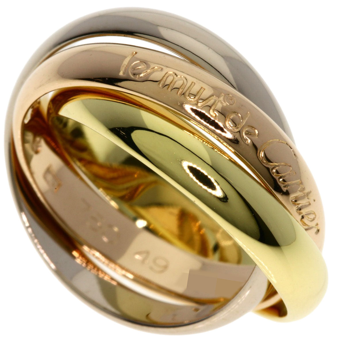 CARTIER Trinity #49 Ring K18 Yellow Gold K18 White GoldLadies [Used]