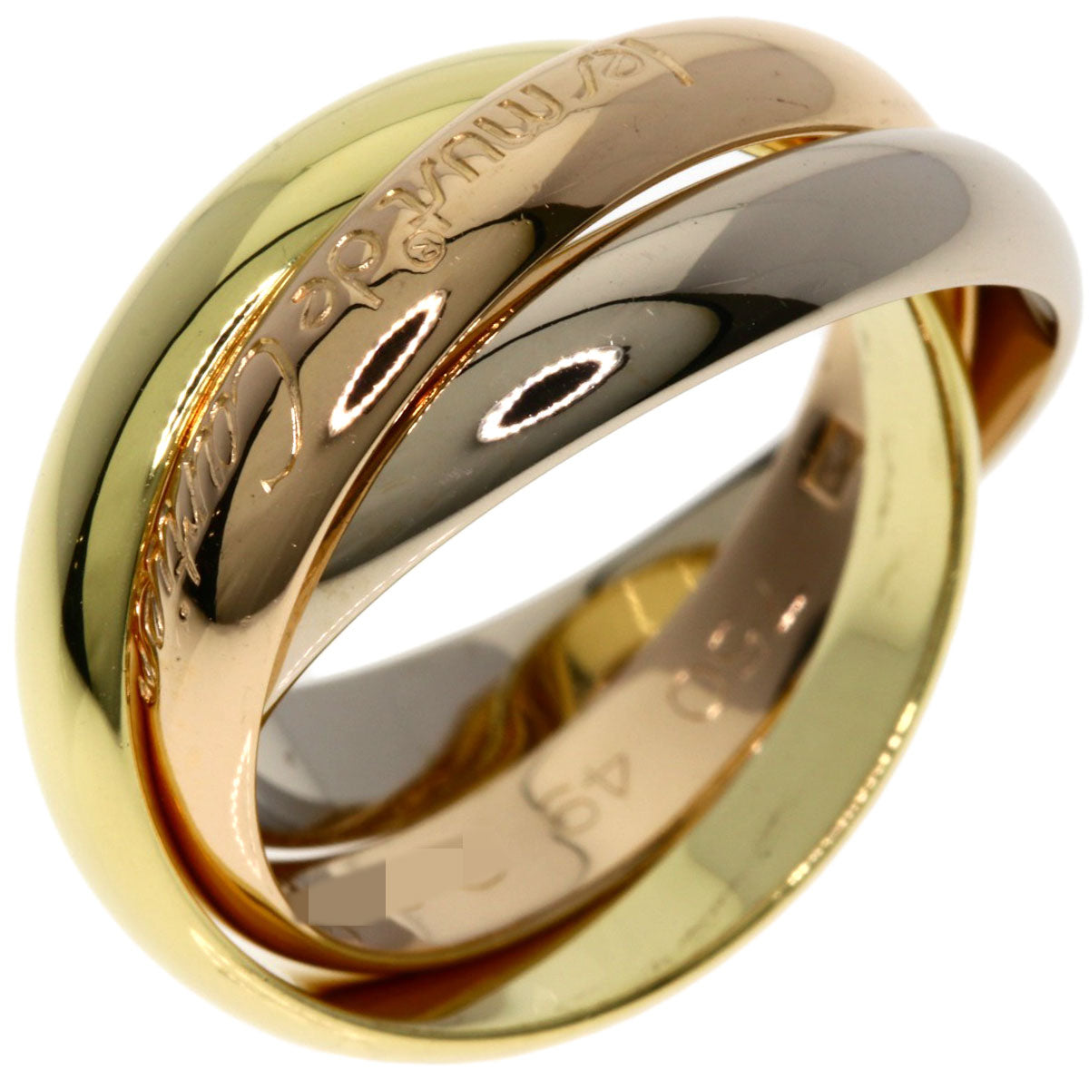 CARTIER Trinity #49 Ring K18 Yellow Gold K18 White GoldLadies [Used]