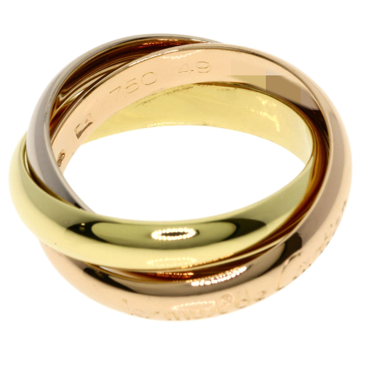 CARTIER Trinity #49 Ring K18 Yellow Gold K18 White GoldLadies [Used]