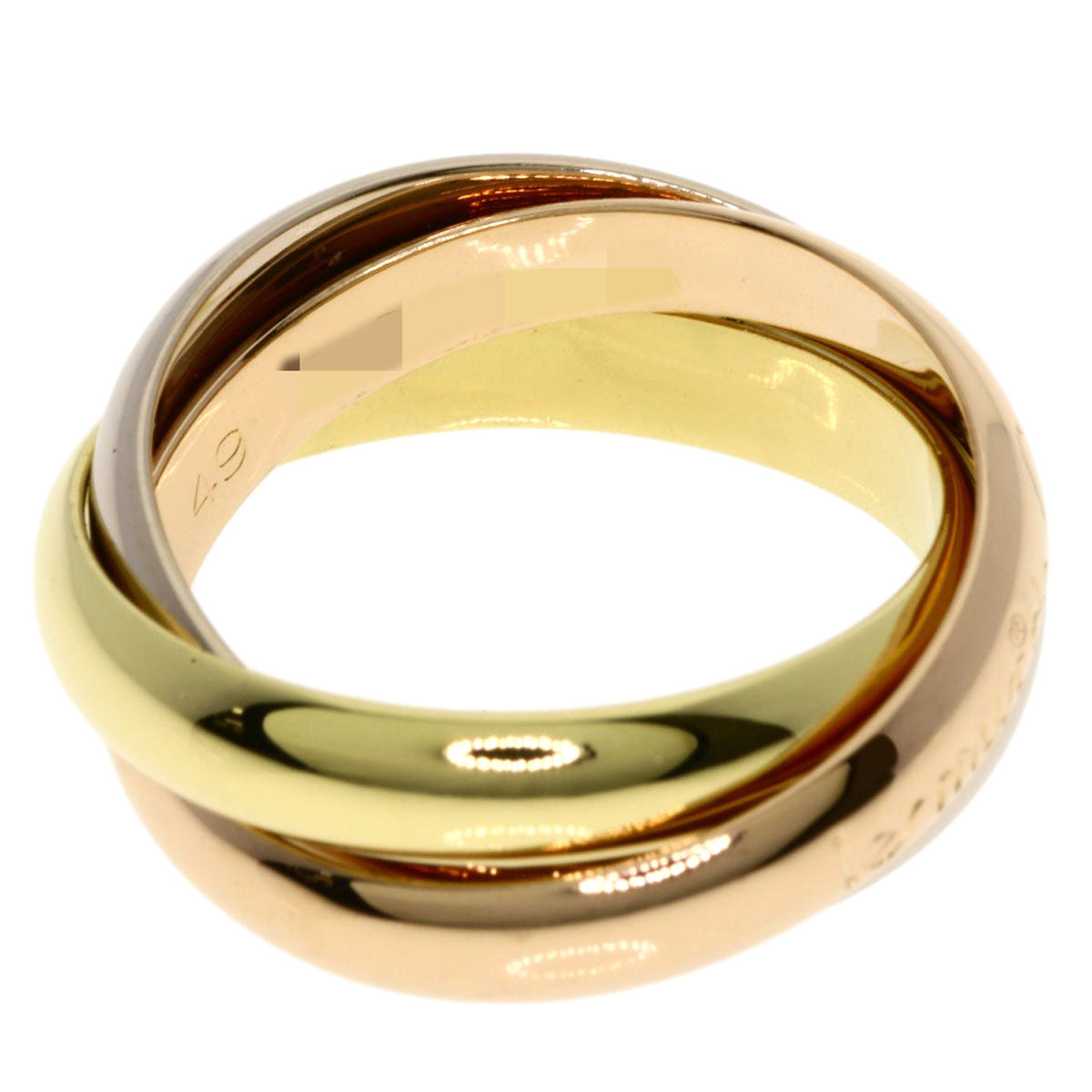 CARTIER Trinity #49 Ring K18 Yellow Gold K18 White GoldLadies [Used]