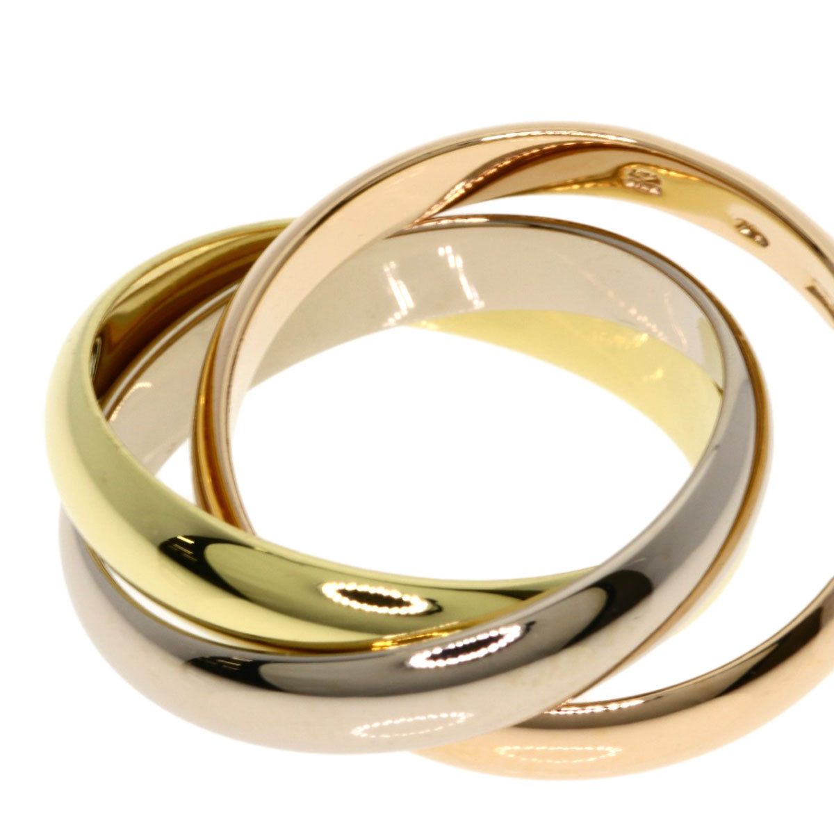 CARTIER Trinity #49 Ring K18 Yellow Gold K18 White GoldLadies [Used]