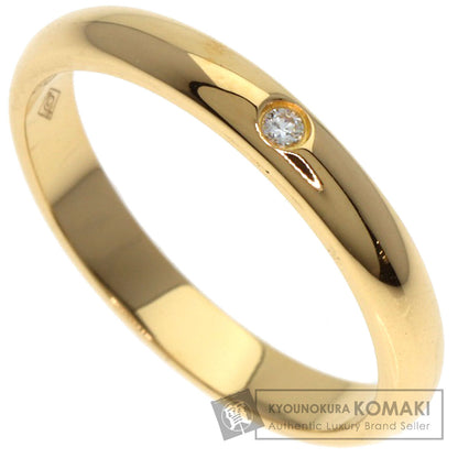 CARTIER Wedding 1P Diamond #46 Ring K18 Yellow Gold Ladies [Used]