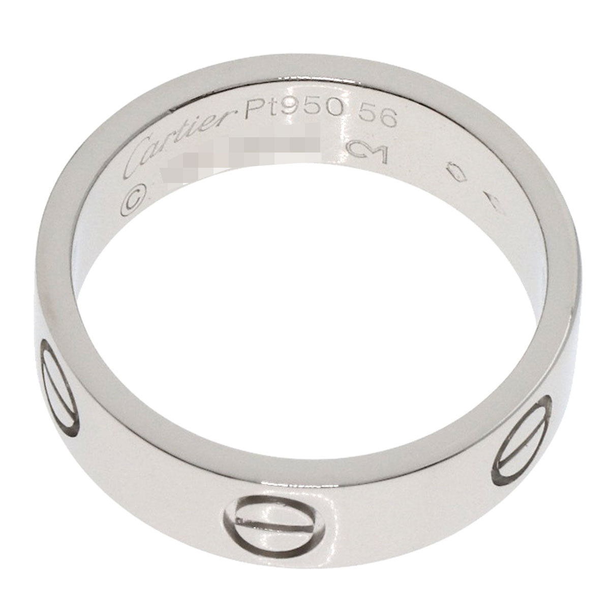 CARTIER love ring #56 Ring Platinum PT950 Ladies [Used]