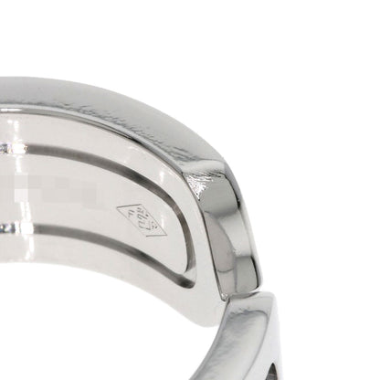 CARTIER C2 Ring Black Lacquer #50 Ring K18 White Gold Ladies [Used]