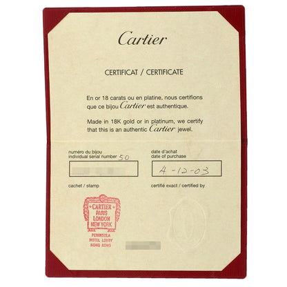 CARTIER C2 Ring Black Lacquer #50 Ring K18 White Gold Ladies [Used]