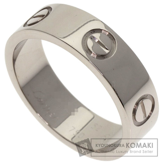 CARTIER love ring #52 Ring K18 White Gold Ladies [Used]