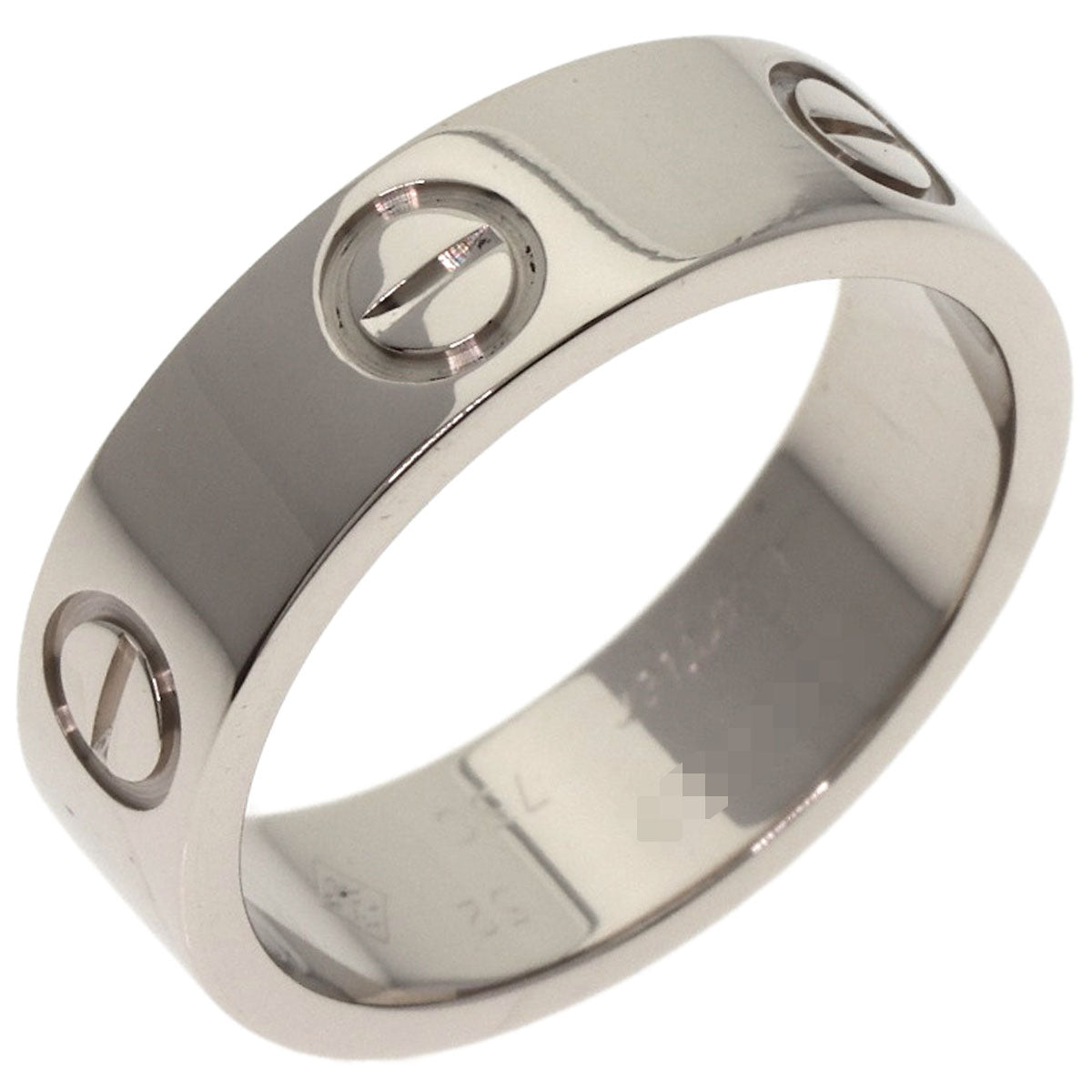 CARTIER love ring #52 Ring K18 White Gold Ladies [Used]