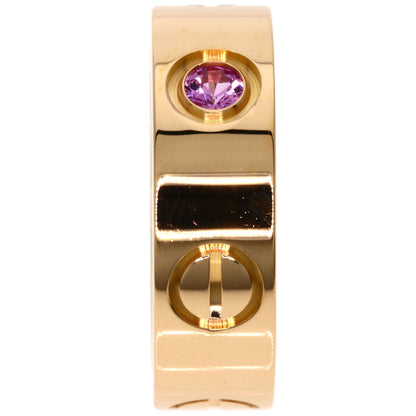 CARTIER Love ring 1P pink sapphire #45 Ring K18 Pink Gold Ladies [Used]