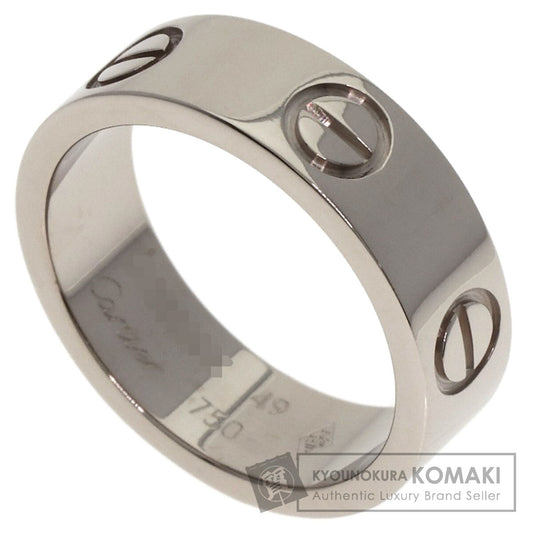 CARTIER love ring #49 Ring K18 White Gold Ladies [Used]