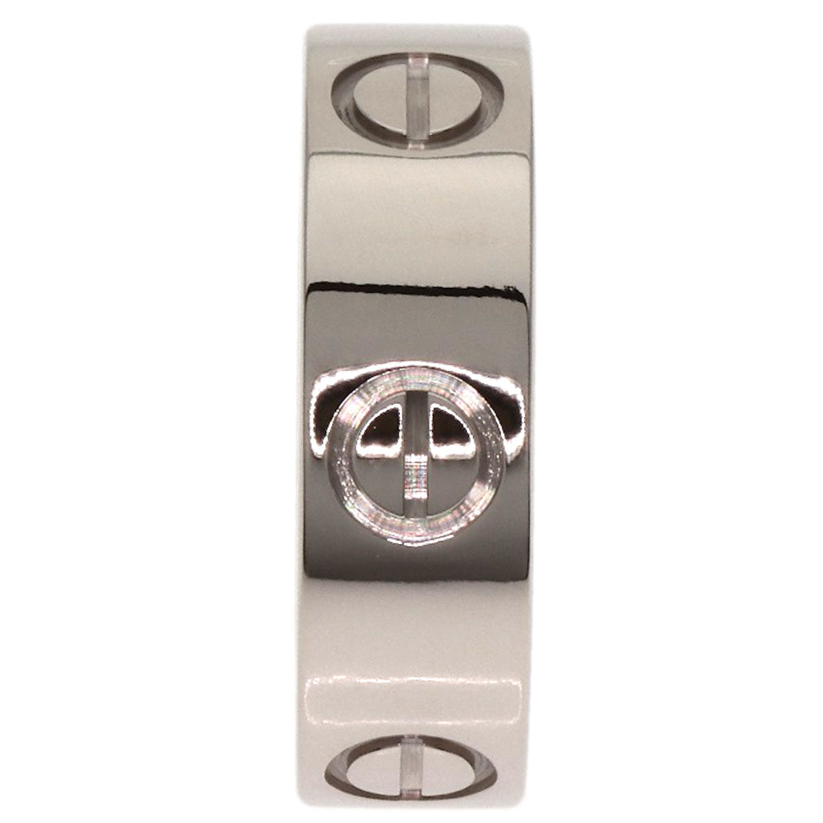 CARTIER love ring #49 Ring K18 White Gold Ladies [Used]