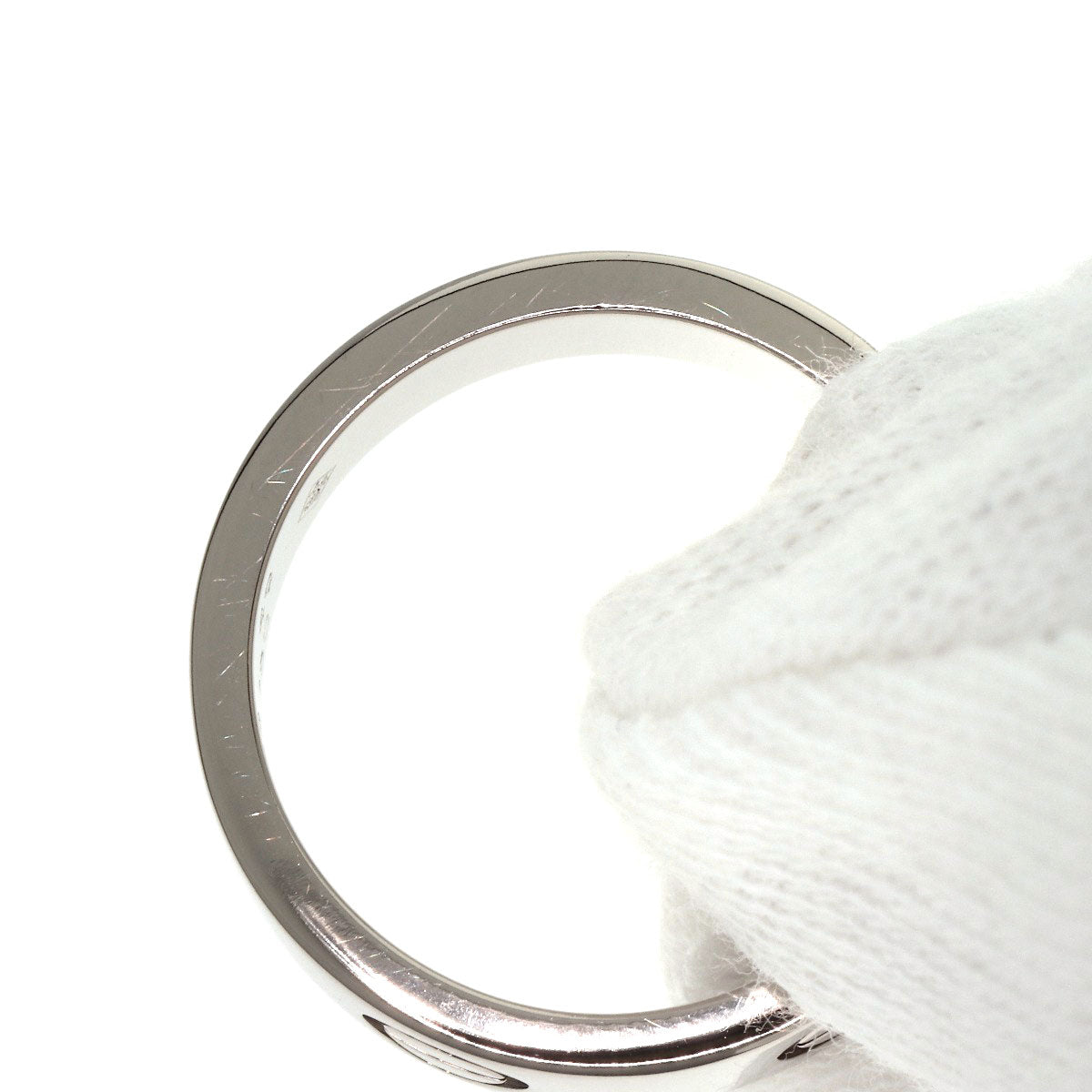 CARTIER love ring #49 Ring K18 White Gold Ladies [Used]