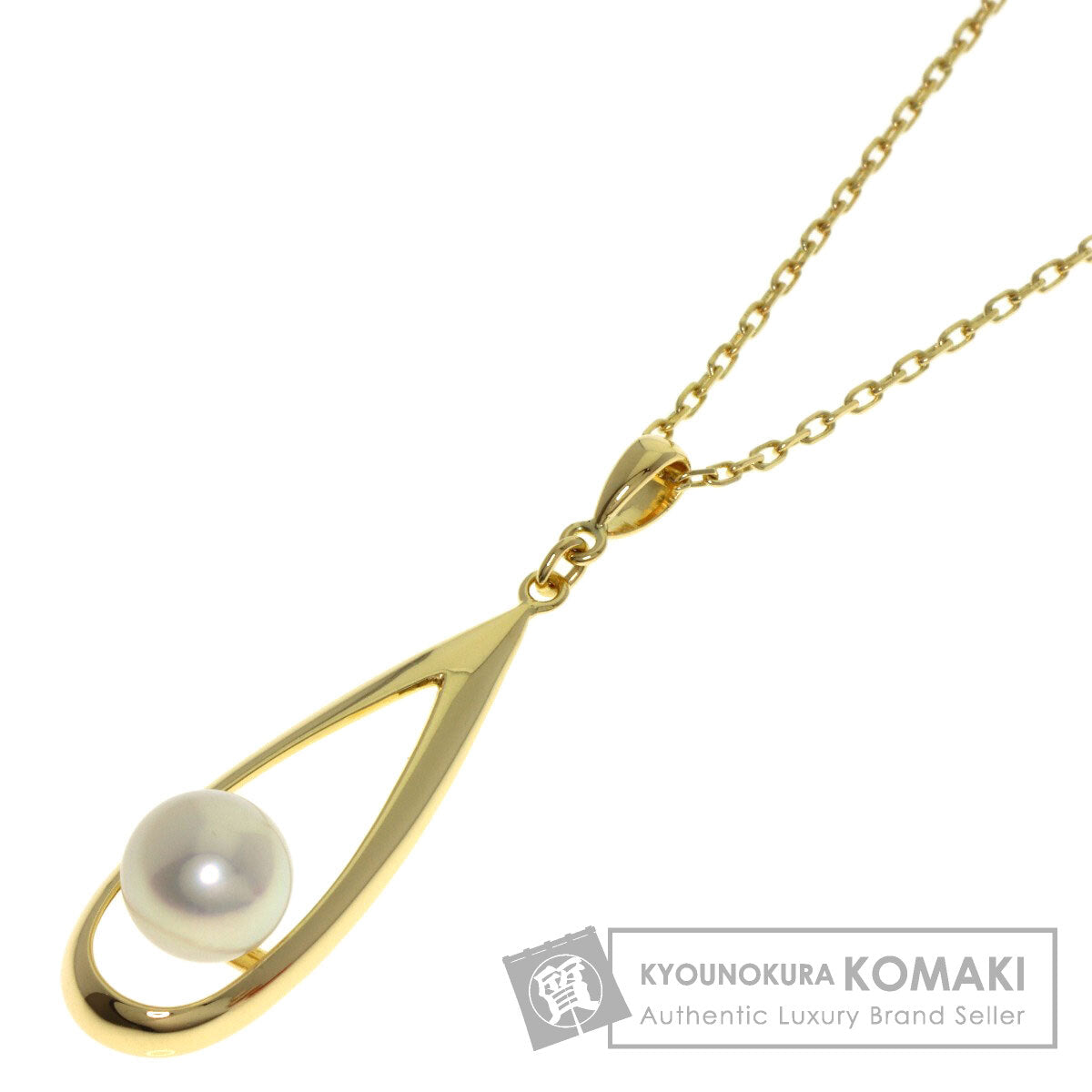 MIKIMOTO Akoya pearl Pearl Necklace K18 Yellow Gold Ladies [Used]
