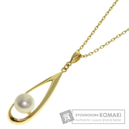 MIKIMOTO Akoya pearl Pearl Necklace K18 Yellow Gold Ladies [Used]