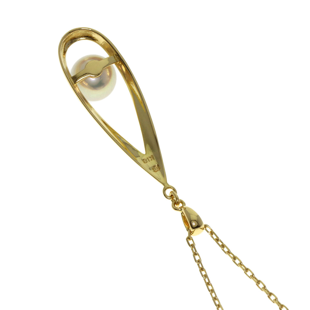 MIKIMOTO Akoya pearl Pearl Necklace K18 Yellow Gold Ladies [Used]